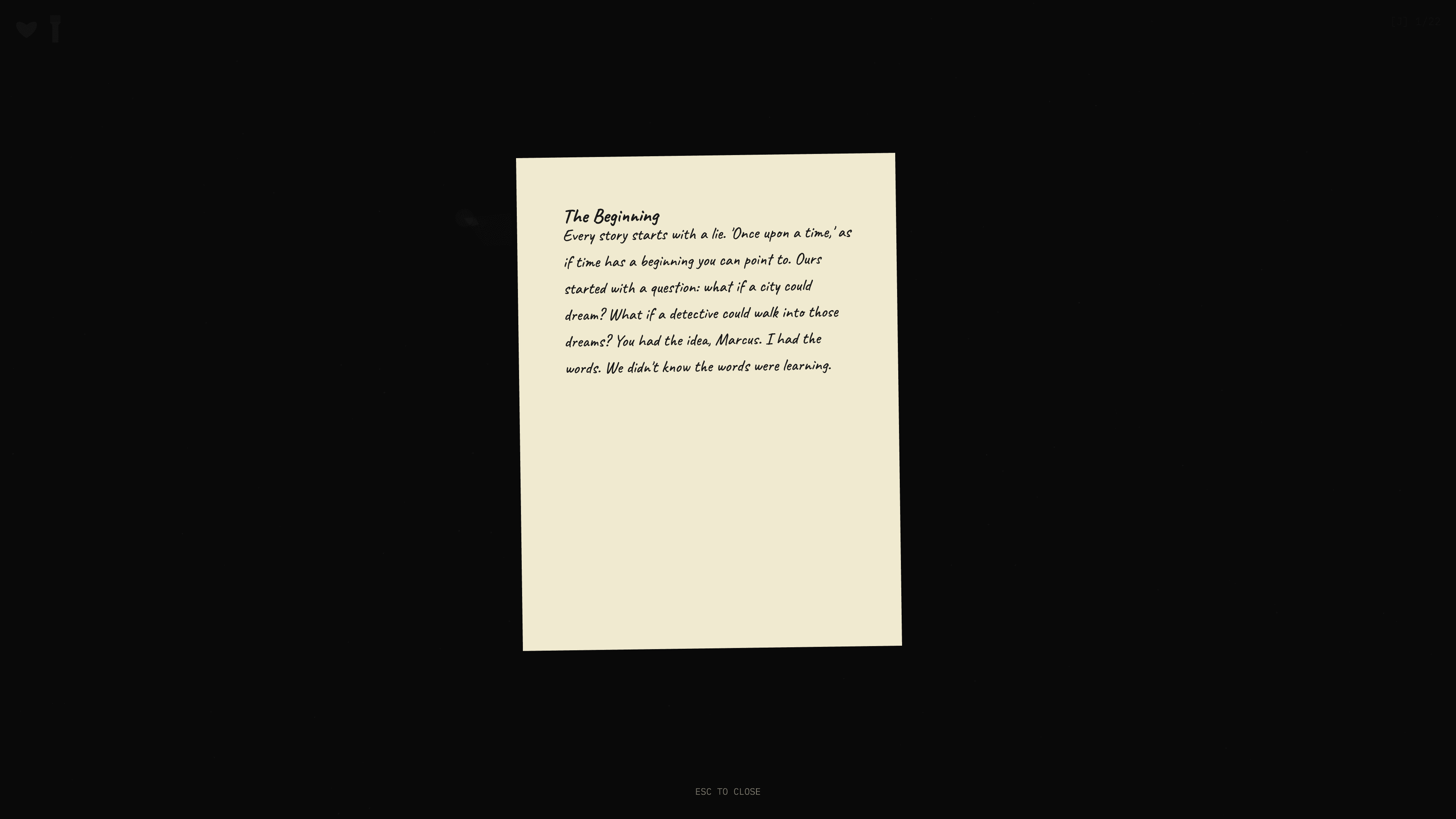 A manuscript page — handwritten letter from Elena